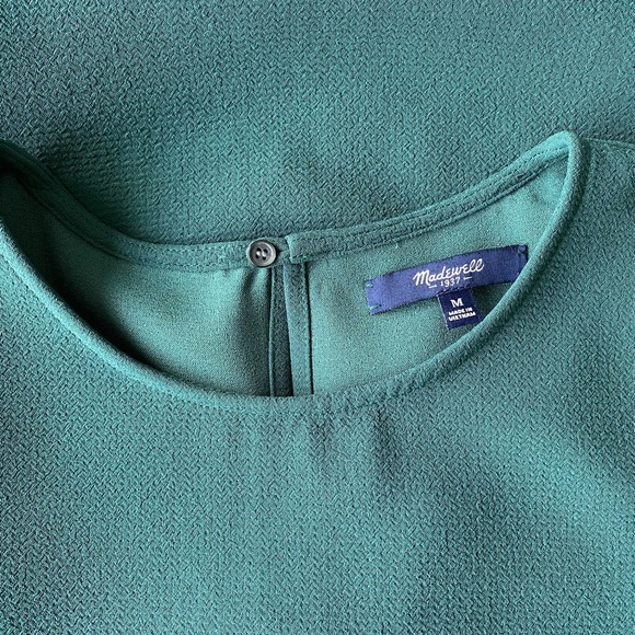 MADEWELL Green A-Line Top - Picture 7 of 7